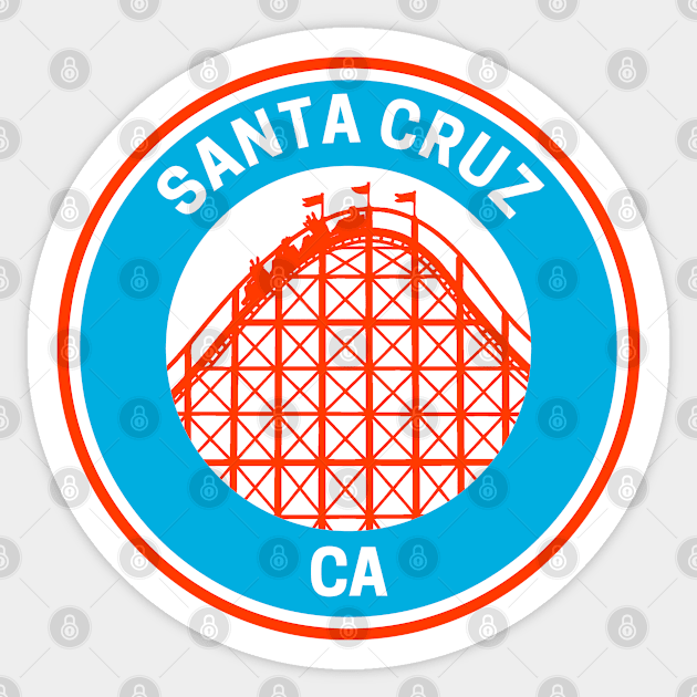 Vintage Santa Cruz California Sticker by fearcity